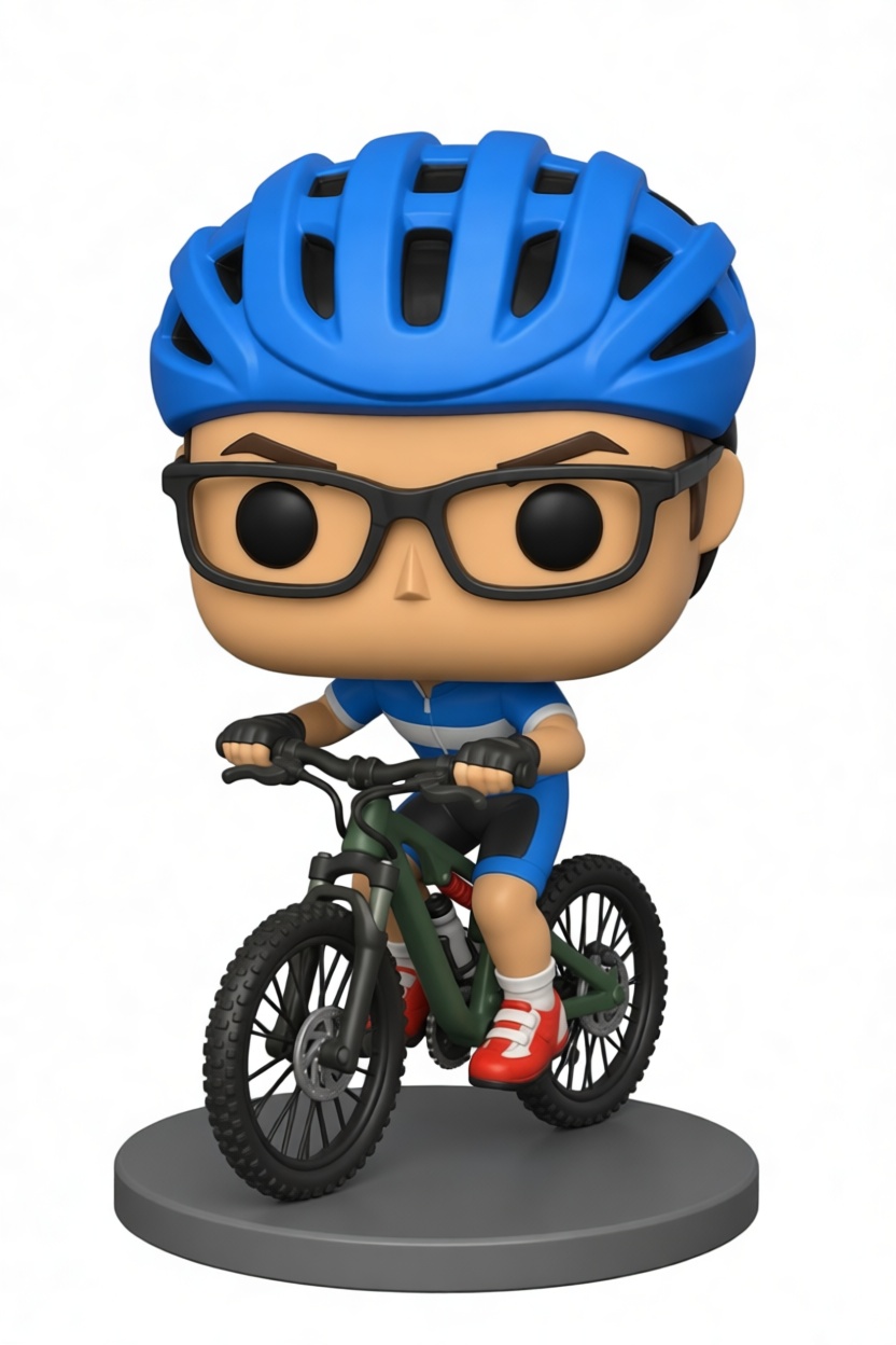 Cyclist Figurine free 3D printable STL
