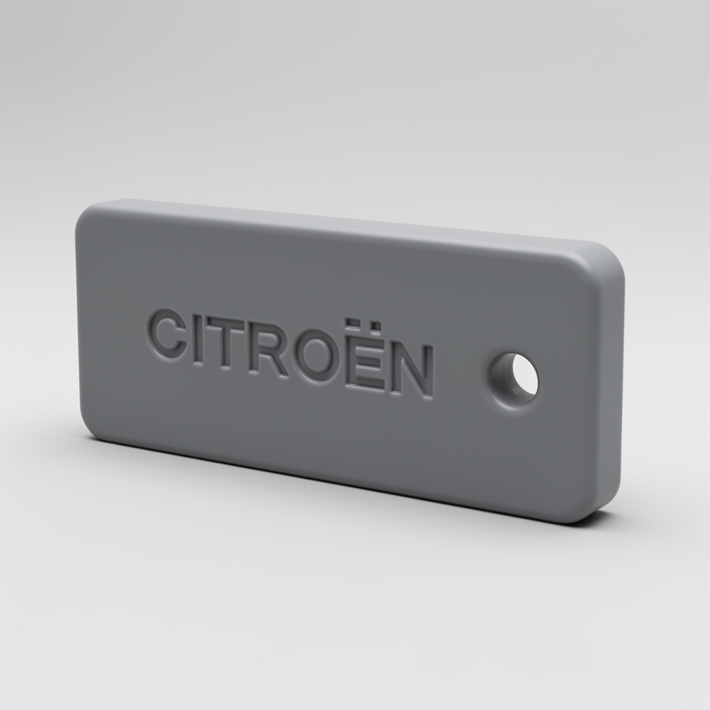 Citroën Rectangular Key free 3D printable STL