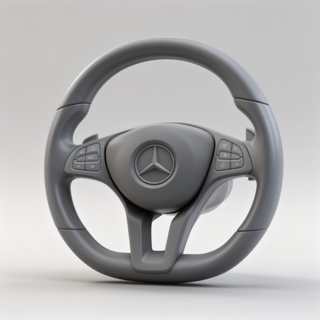 Mercedes Benz Tres Apoyos Steering Wheel free 3D printable STL