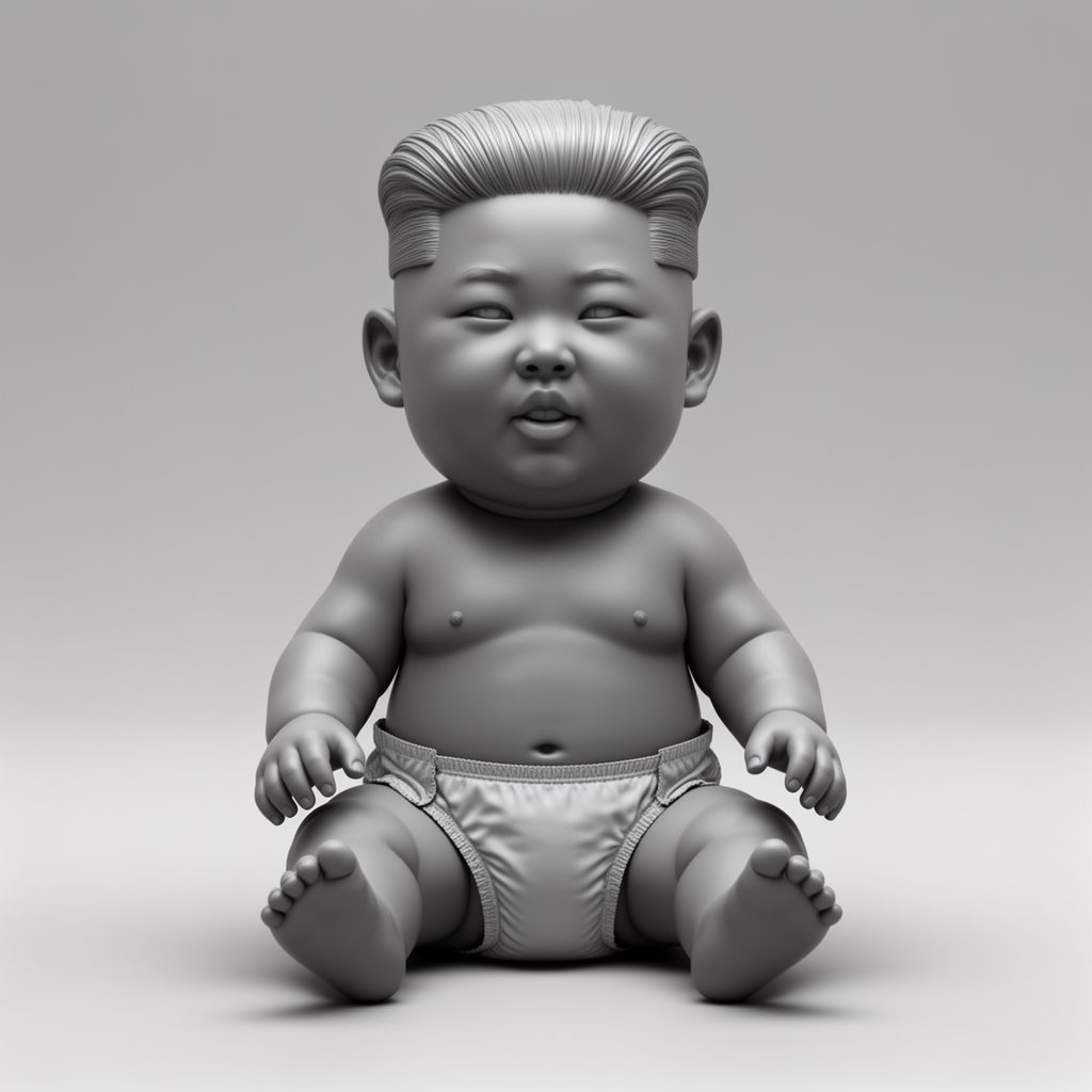 Kim Jong Un Baby Figurine free 3D printable STL