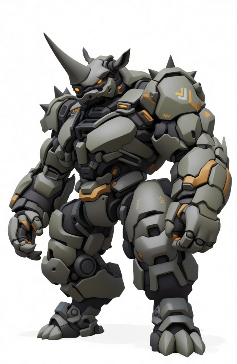 Rhino Mecha Figurine free 3D printable STL