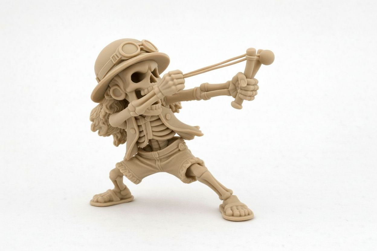 Usopp Skeleton Figurine free 3D printable STL