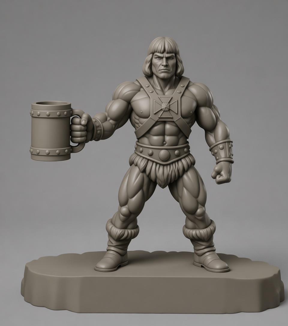 He-Man Miniature free 3D printable STL