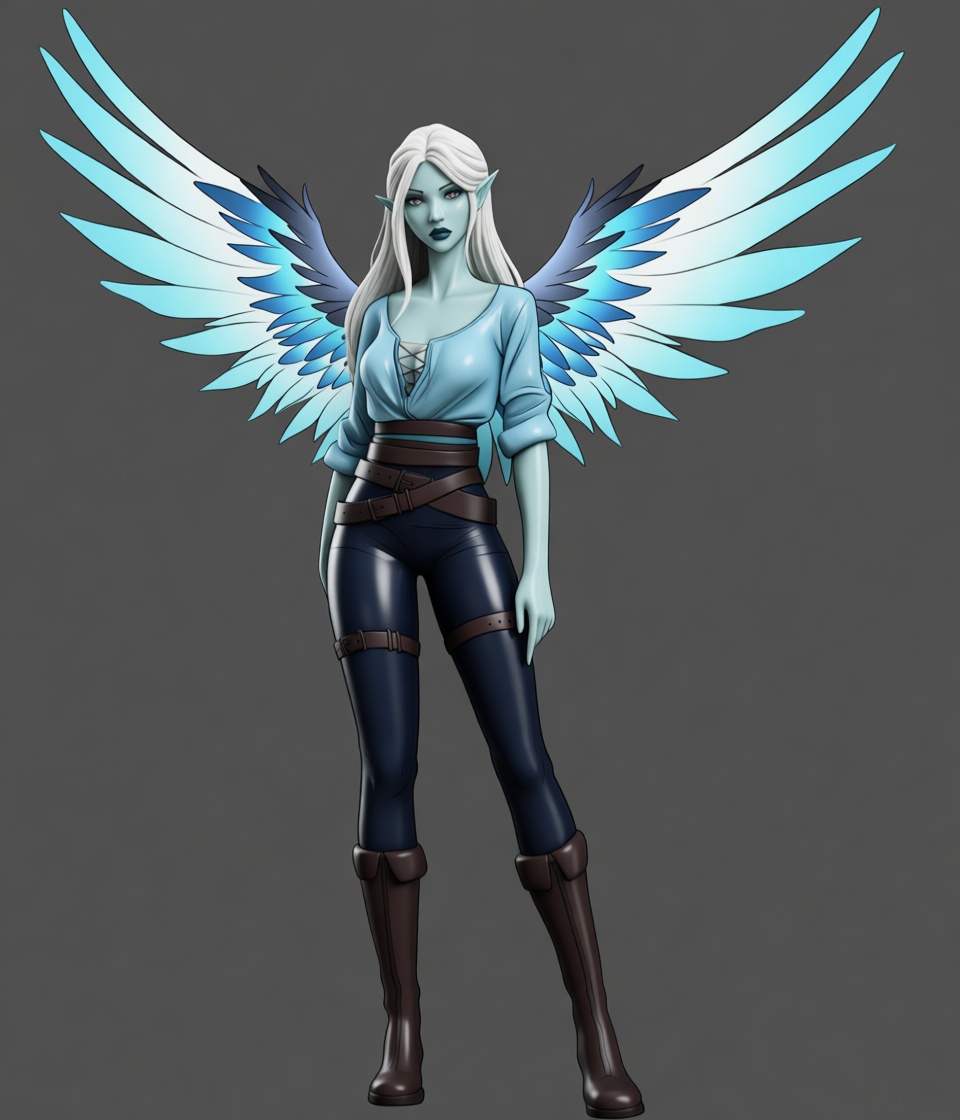 Blue Elf Angel Figurine free 3D printable STL
