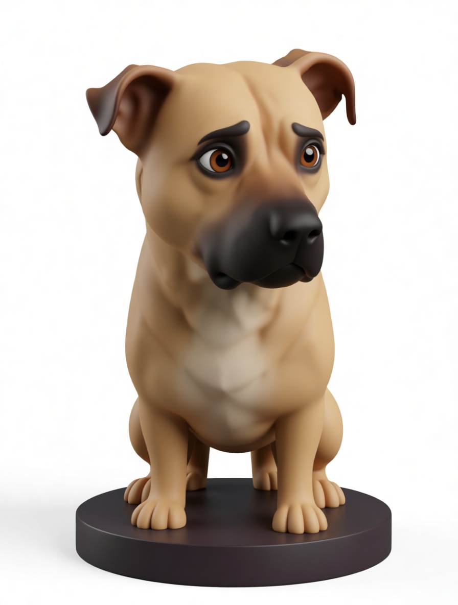 Staffordshire Bull Terrier Figurine free 3D printable STL