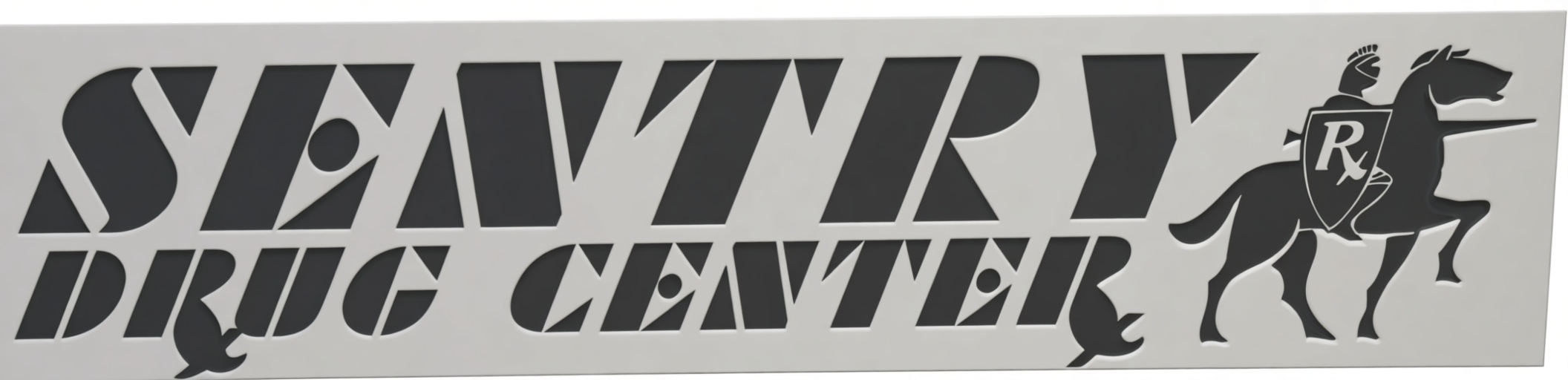 Sentry Drug Center Sign free 3D printable STL
