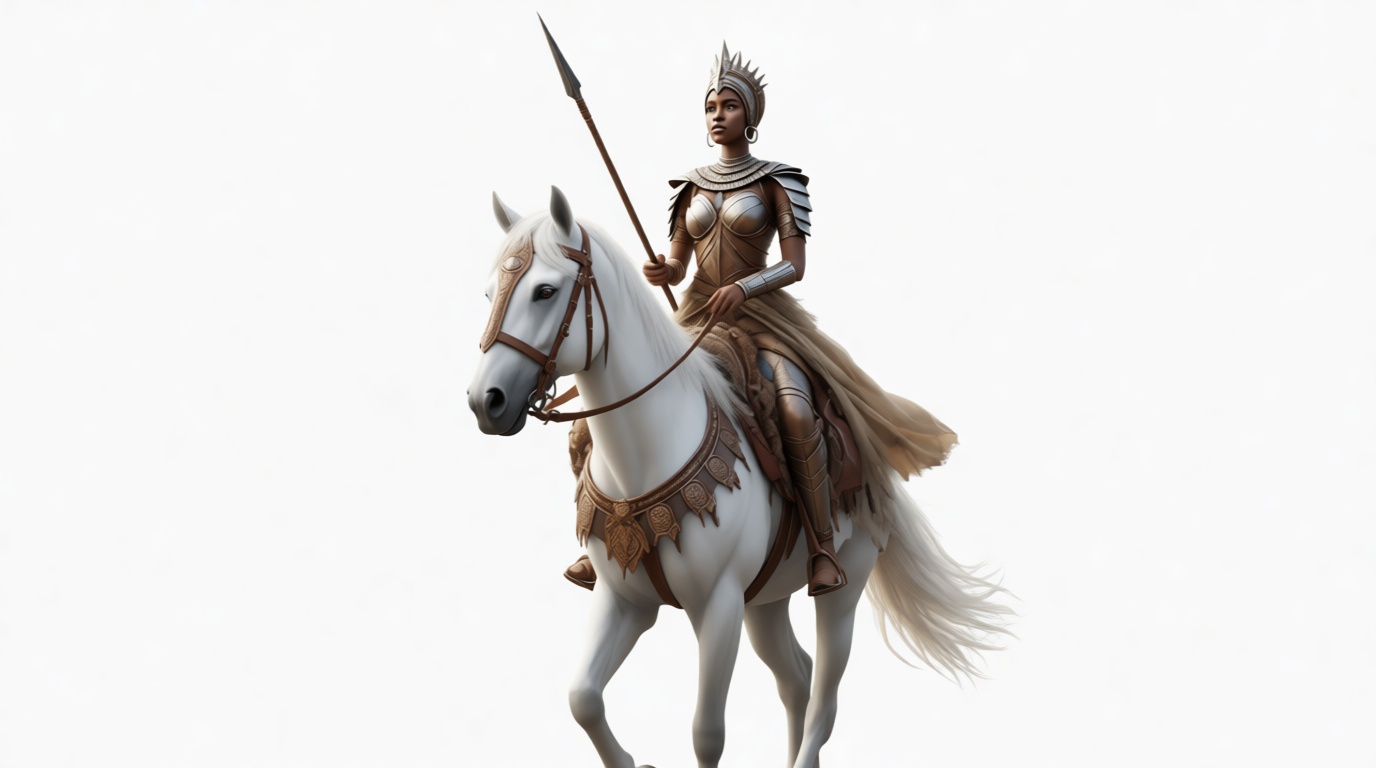 Amazon Warrior Queen Figurine free 3D printable STL