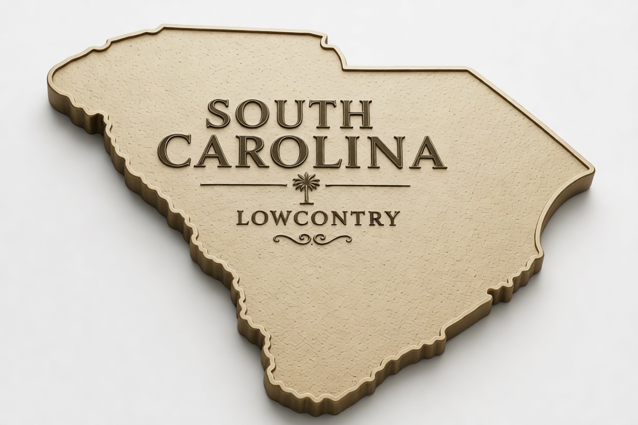 South Carolina State Plaque free 3D printable STL
