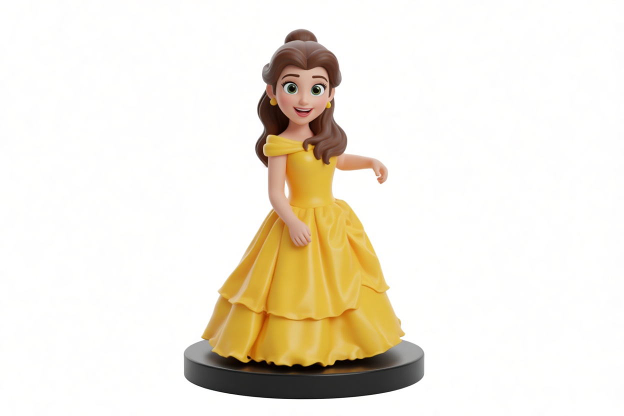 Belle Figurine free 3D printable STL
