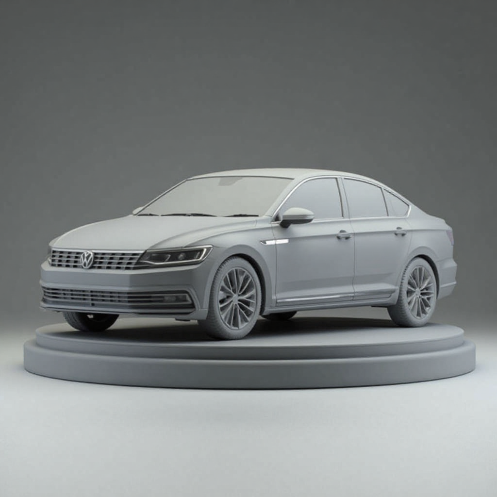 VW Passat B7 Sedan Model free 3D printable STL