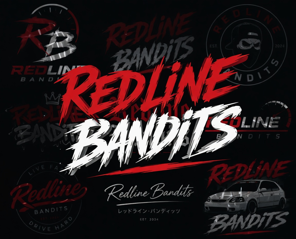 Redline Bandits Logo Collection free 3D printable STL
