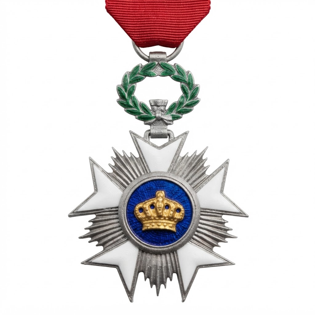 Order of the Crown Medal free 3D printable STL