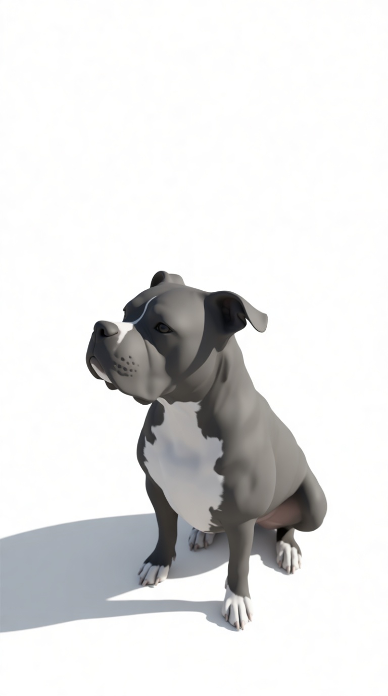 American Staffordshire Terrier Figurine free 3D printable STL