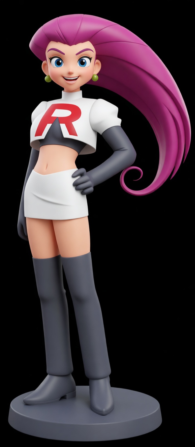 Jessie Team Rocket Figurine free 3D printable STL