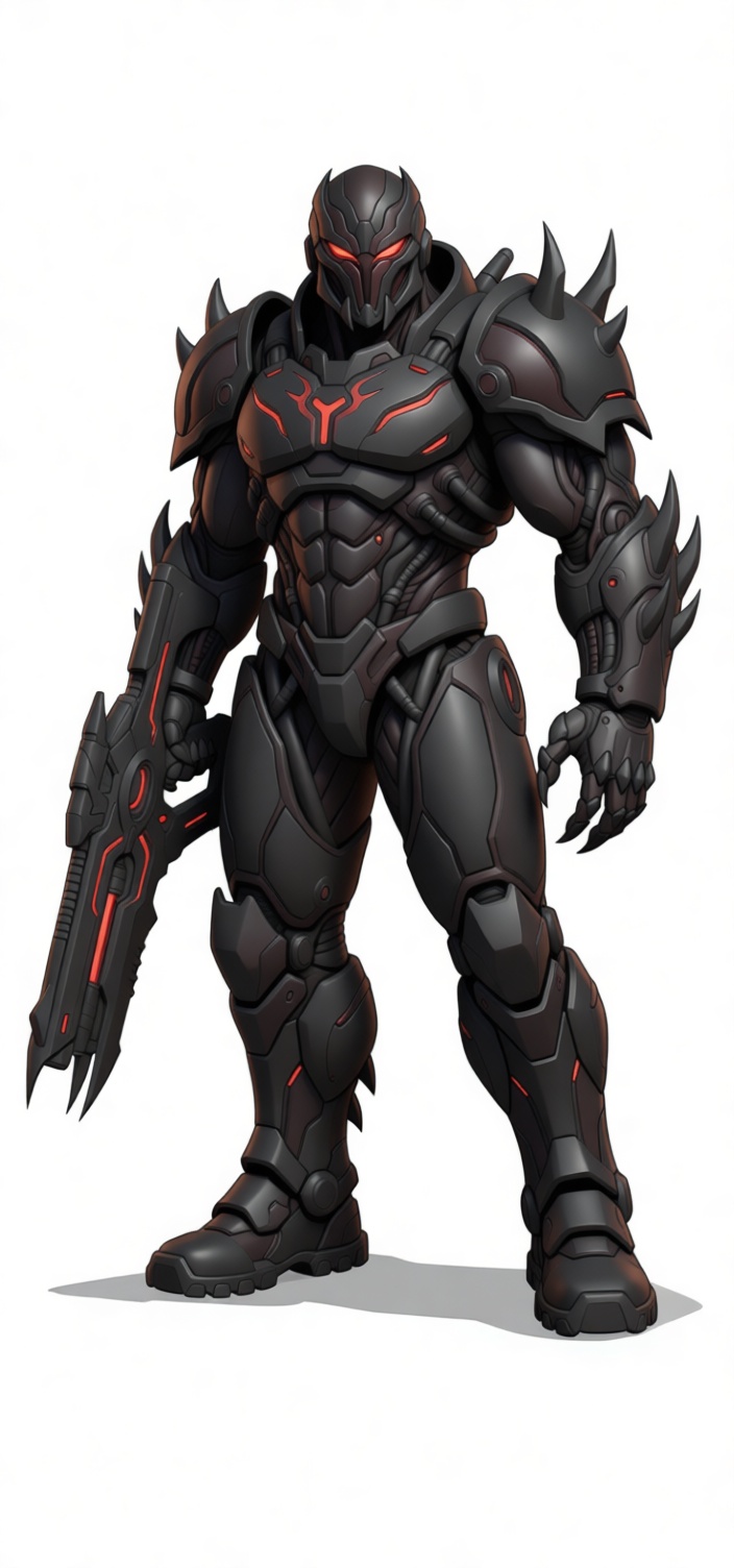 Dark Tech Warrior Figurine free 3D printable STL