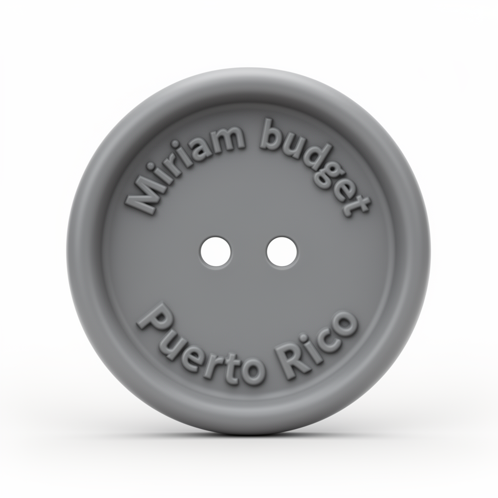 Miriam Budget Sewing Button free 3D printable STL