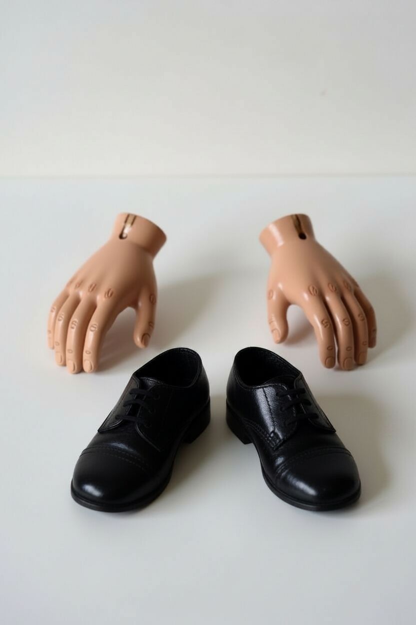 Doll Hand and Shoe Set free 3D printable STL