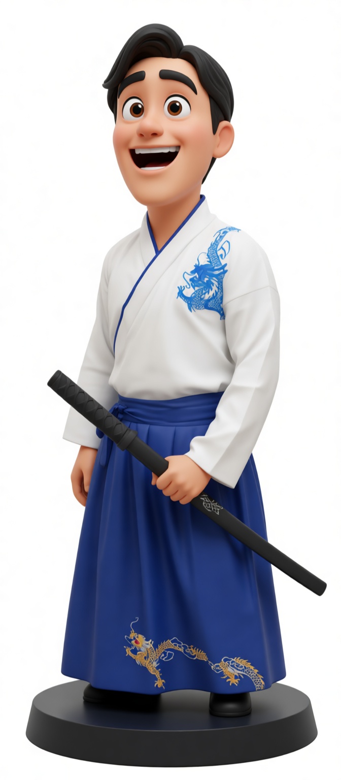 Samurai Boy Figurine free 3D printable STL