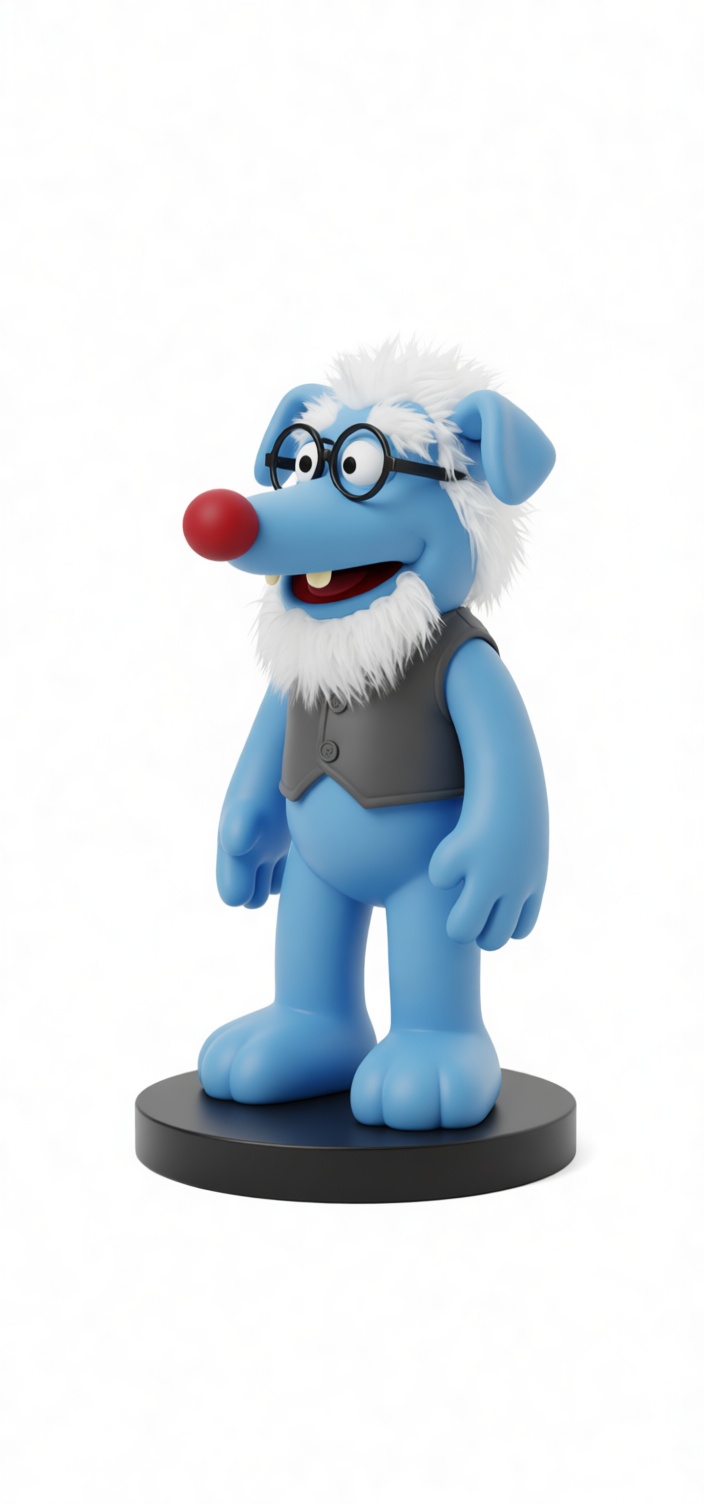 Blue Muppet Figurine free 3D printable STL