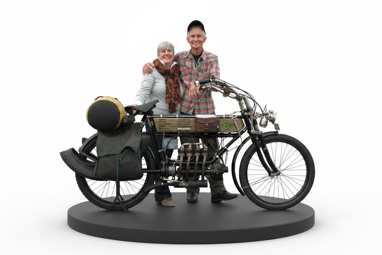 Vintage Motorcycle Statue free 3D printable STL