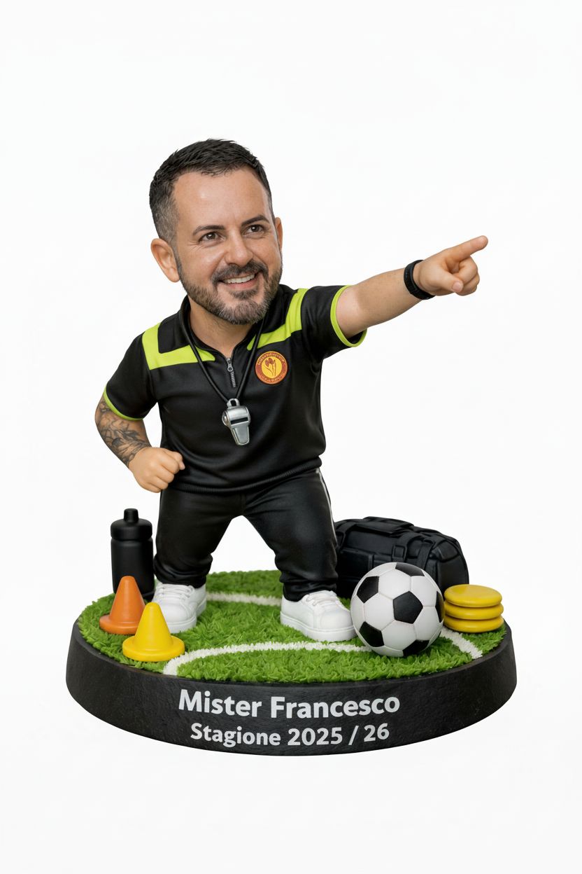 Soccer Coach Figurine free 3D printable STL