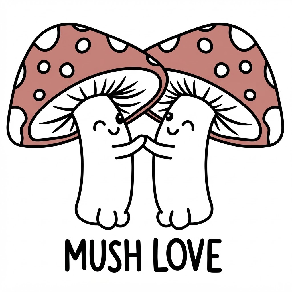 Toadstool Love Figurines free 3D printable STL