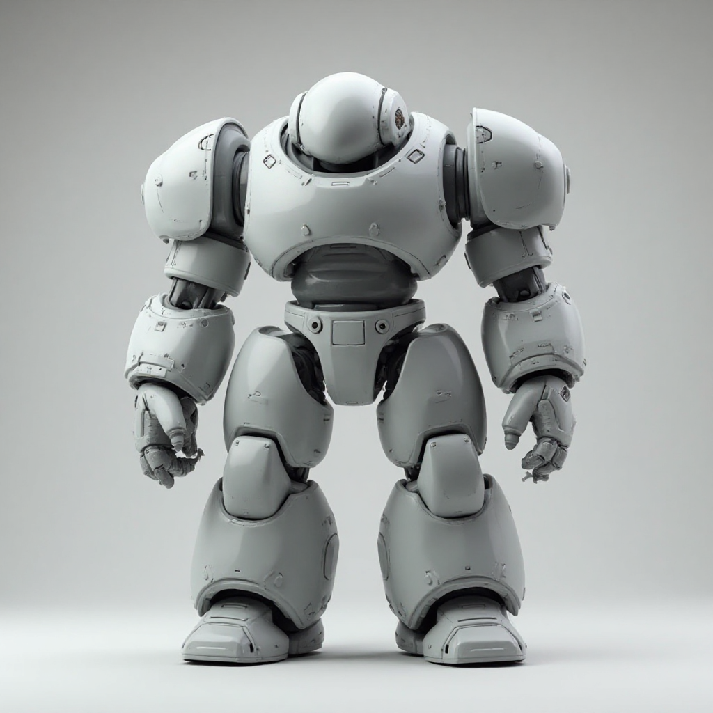 Chunky Robot Figurine free 3D printable STL