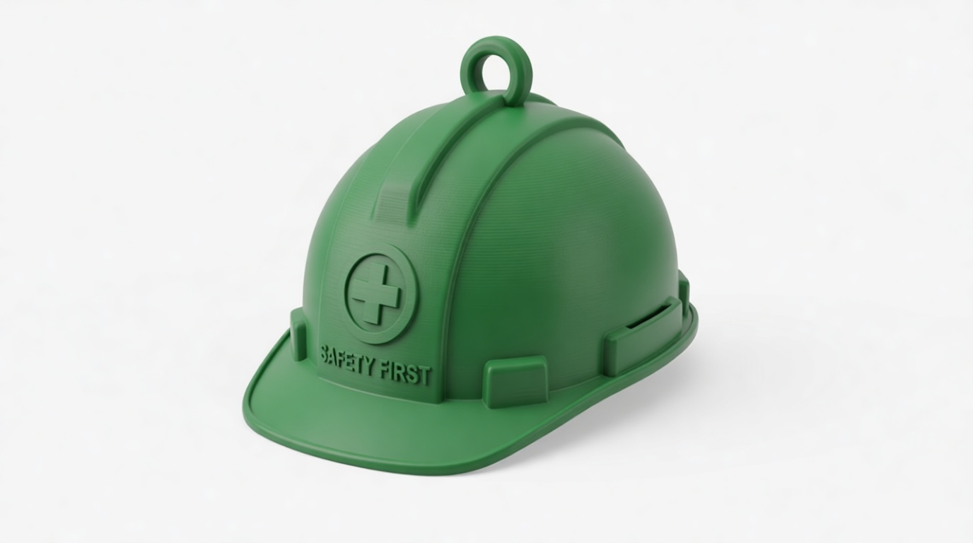 Safety First Helmet Ornament free 3D printable STL