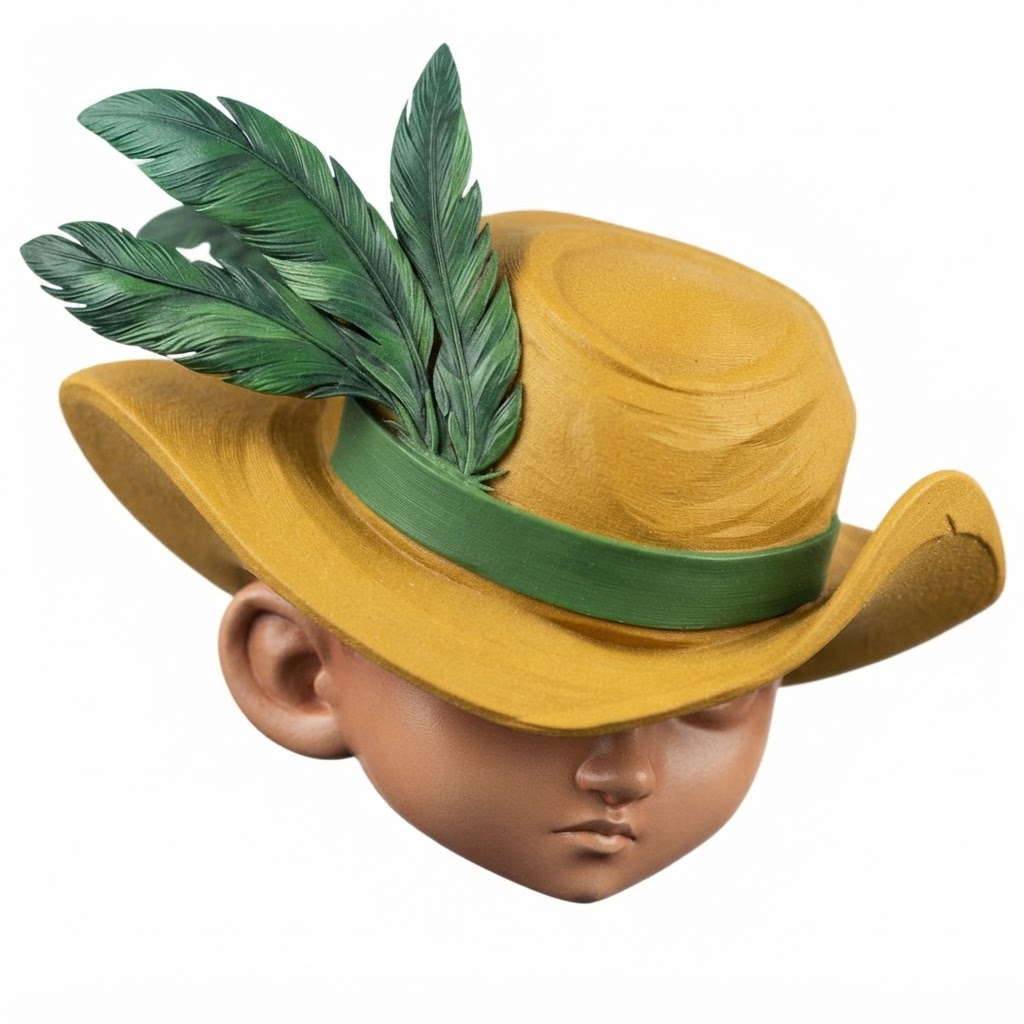 Boy with Feathered Hat Bust free 3D printable STL