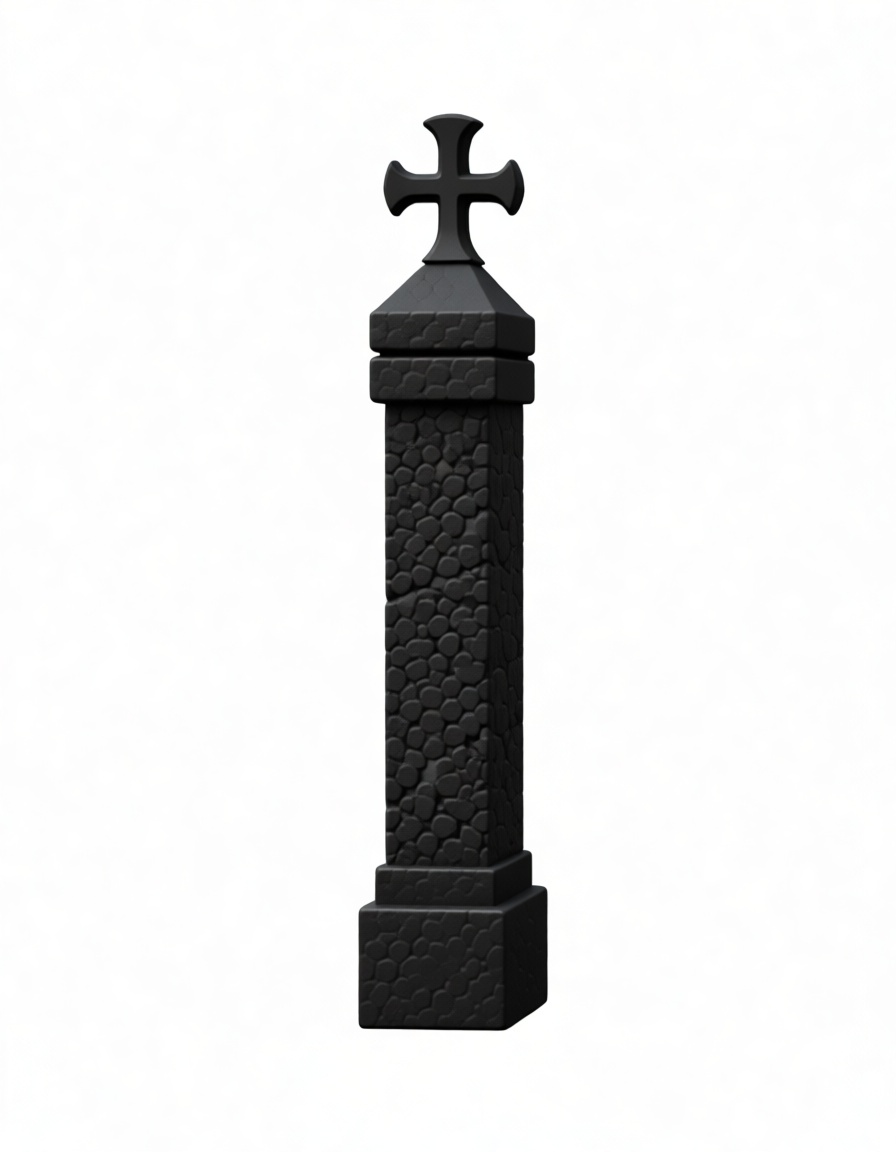 Stone Cross Monument free 3D printable STL