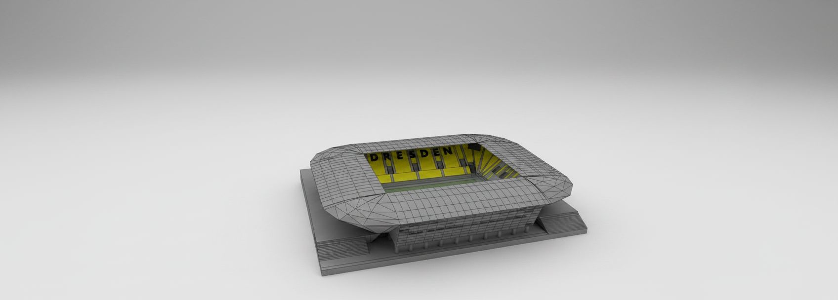 Dresden Stadion Model free 3D printable STL
