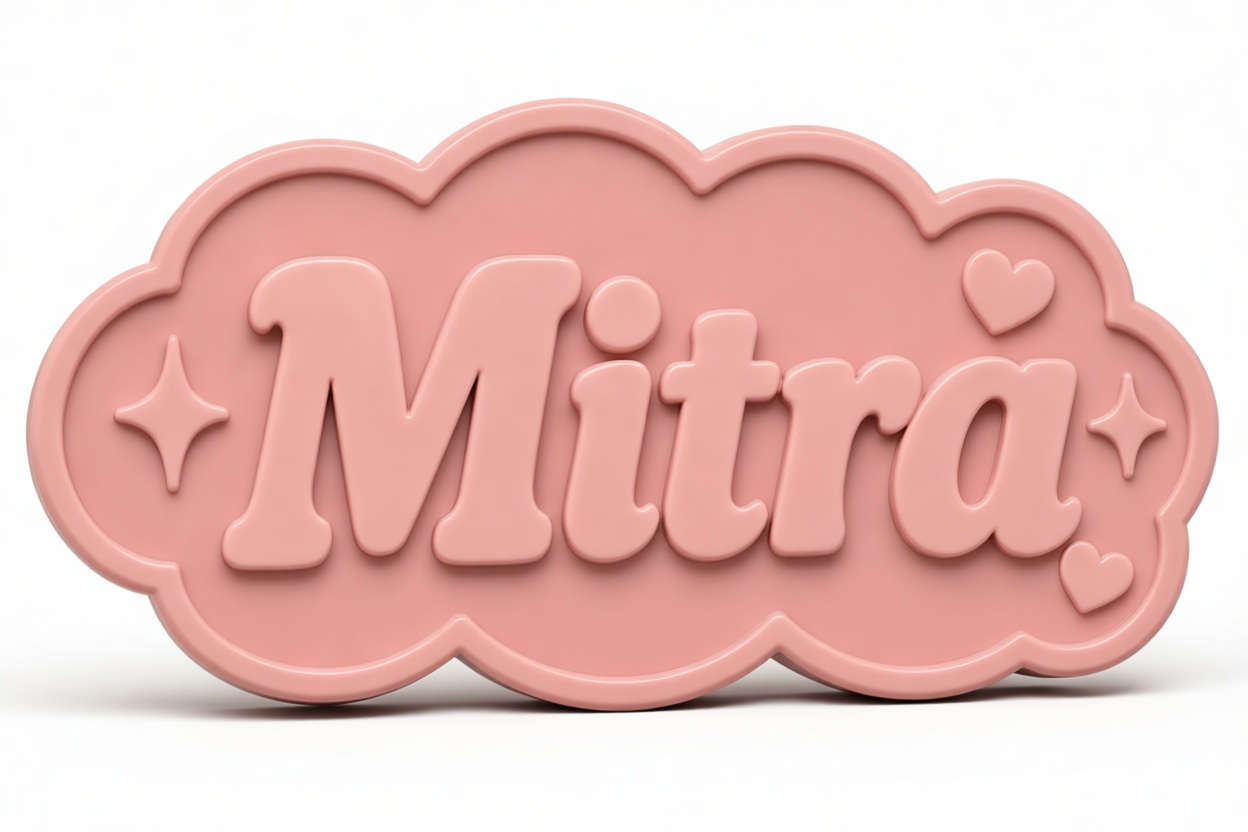 Mitra Nameplate Plaque free 3D printable STL