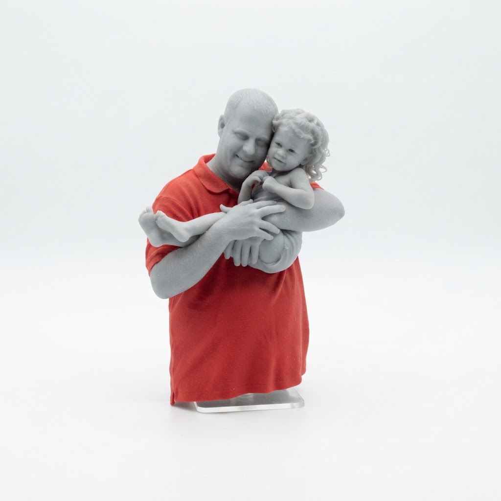 Father and Daughter Figurine free 3D printable STL
