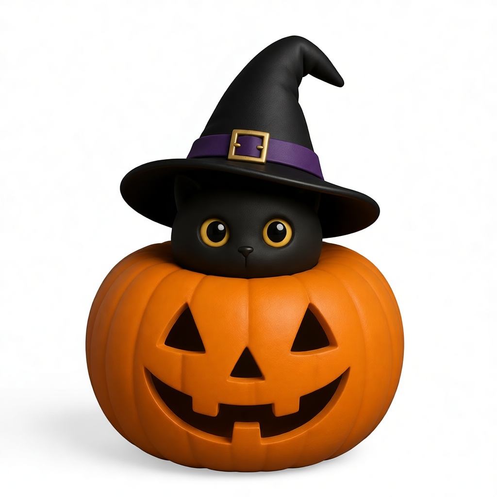 Black Cat Halloween Figurine free 3D printable STL