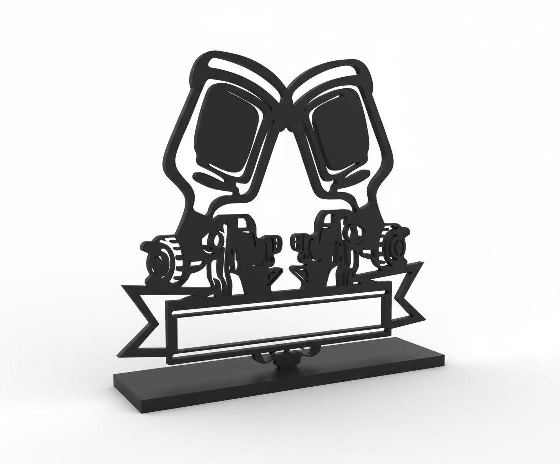 Creative Spray Gun Display free 3D printable STL