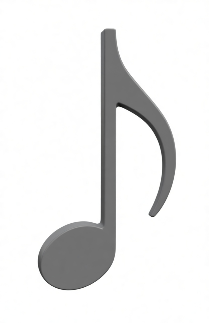 Eighth Note Model free 3D printable STL