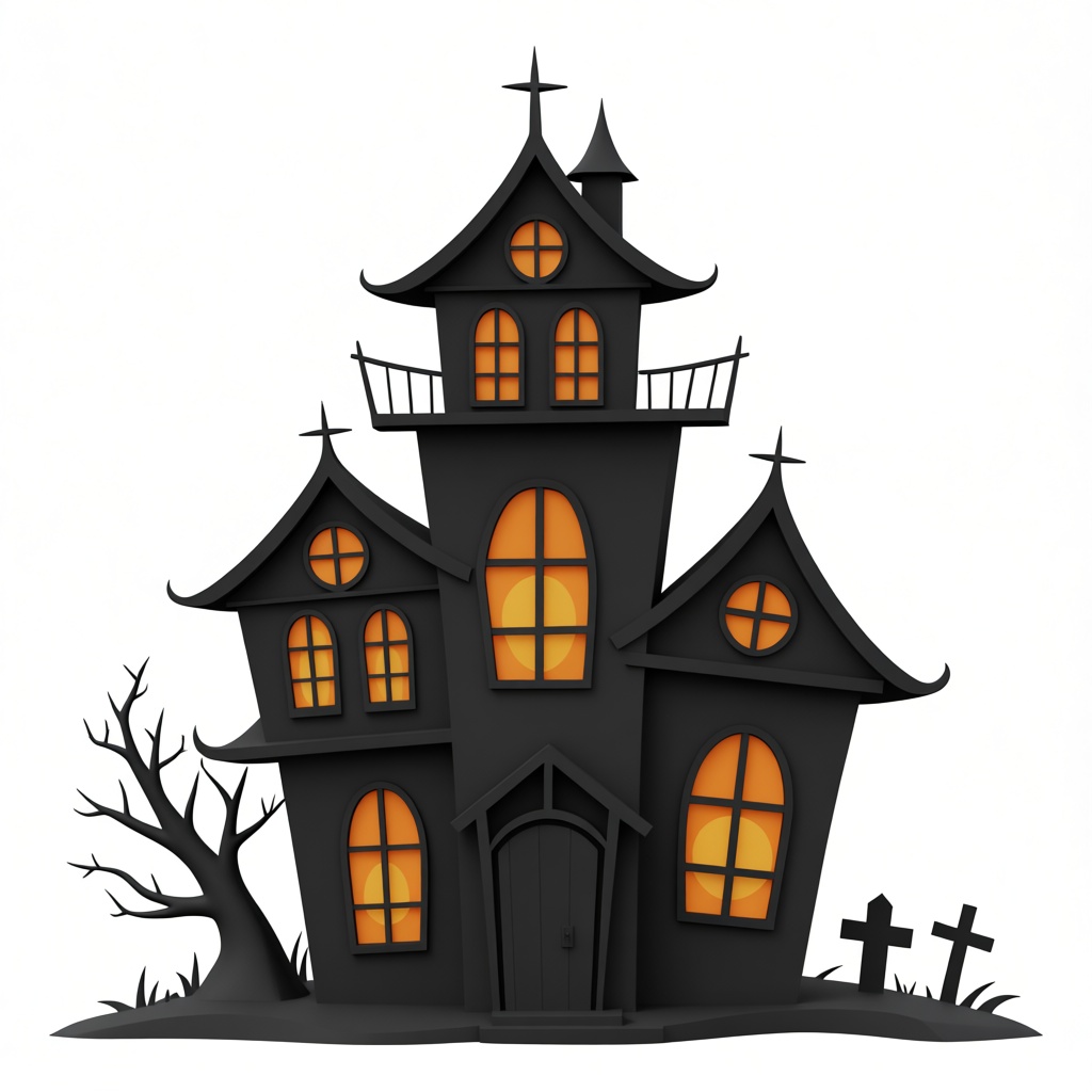 Haunted House Model free 3D printable STL