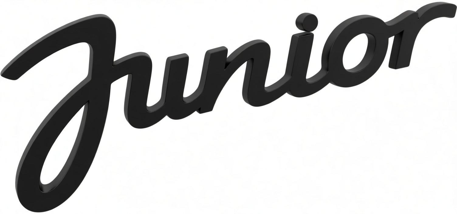 Junior Script Sign free 3D printable STL