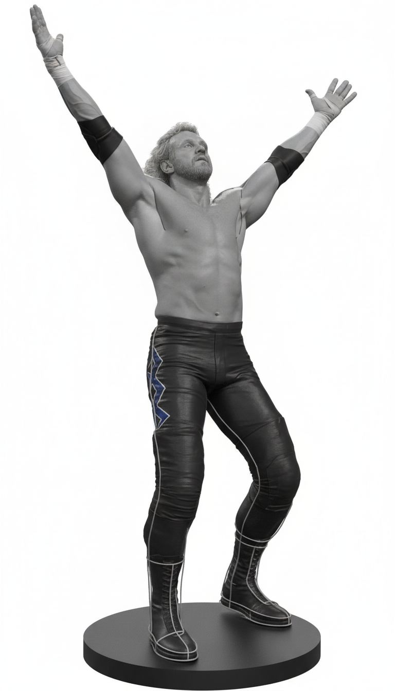 Diamond Dallas Page Figurine free 3D printable STL