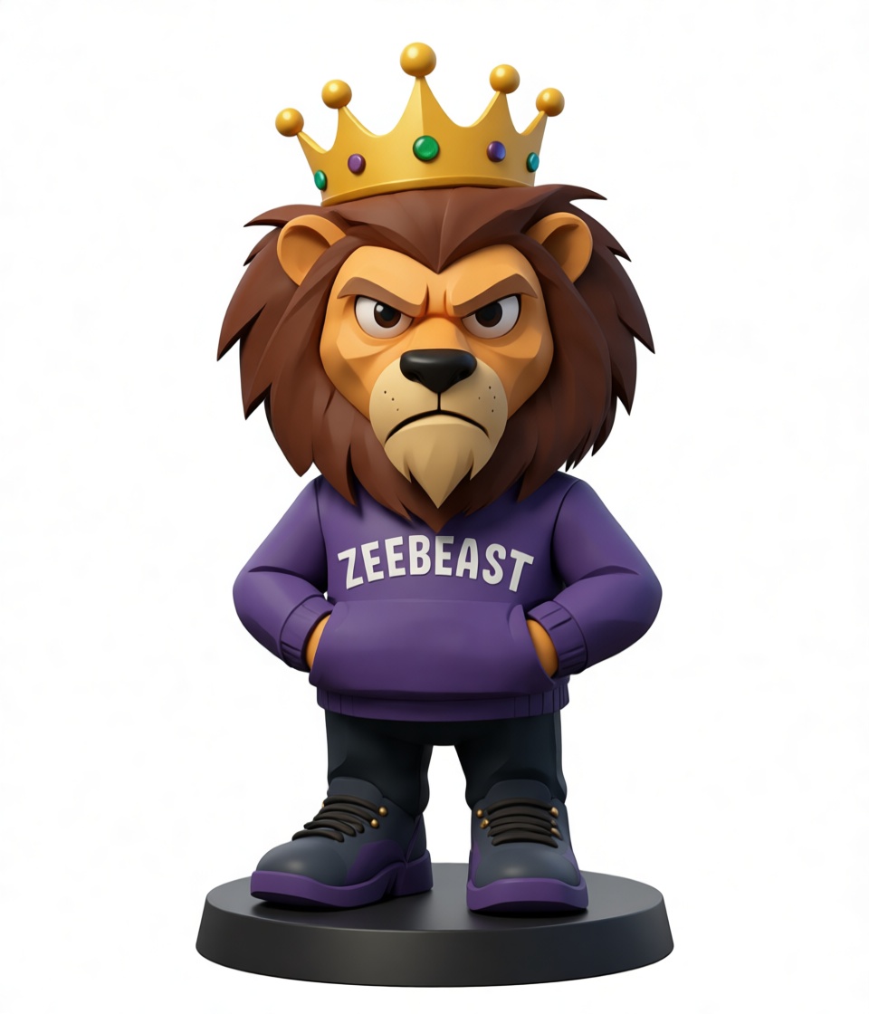 Zeebeast Lion Figurine free 3D printable STL