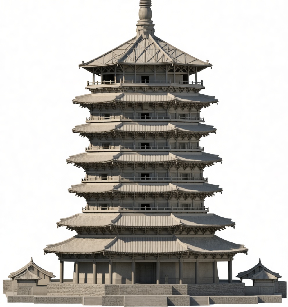 Pagoda Tower Model free 3D printable STL