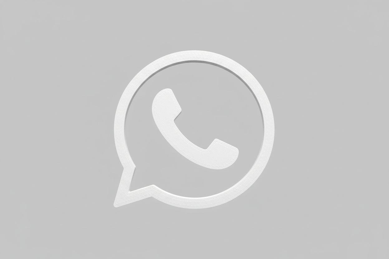 WhatsApp Logo Emblem free 3D printable STL