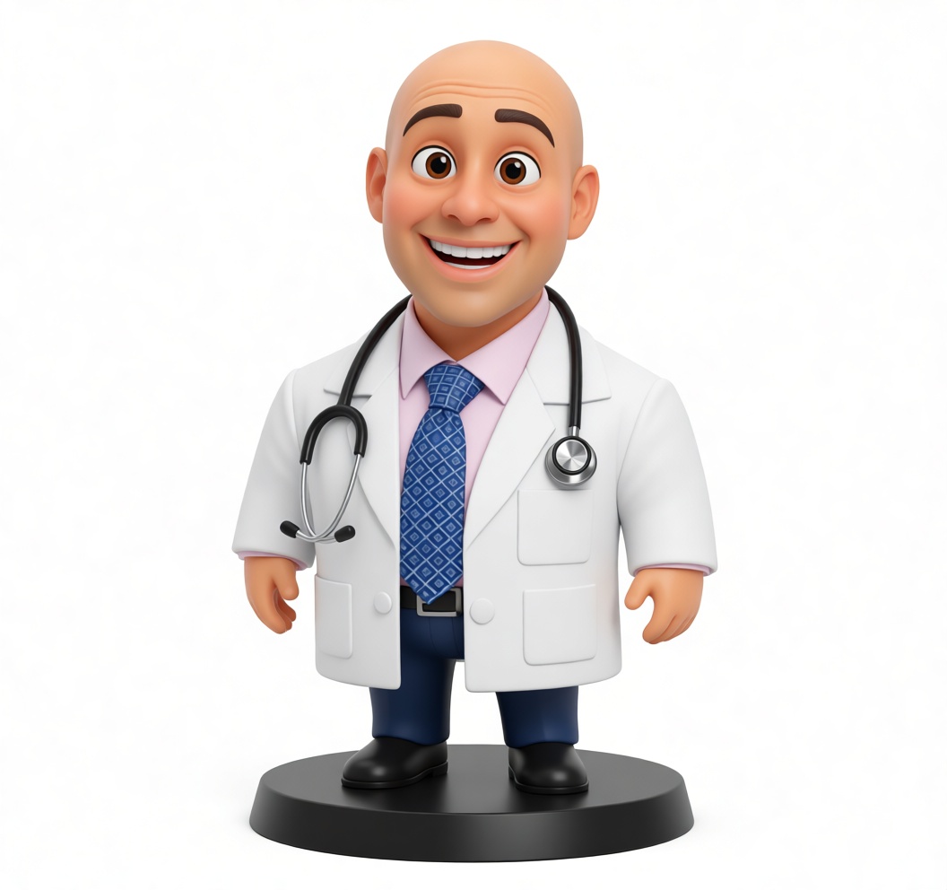 Cartoon Doctor Figurine free 3D printable STL