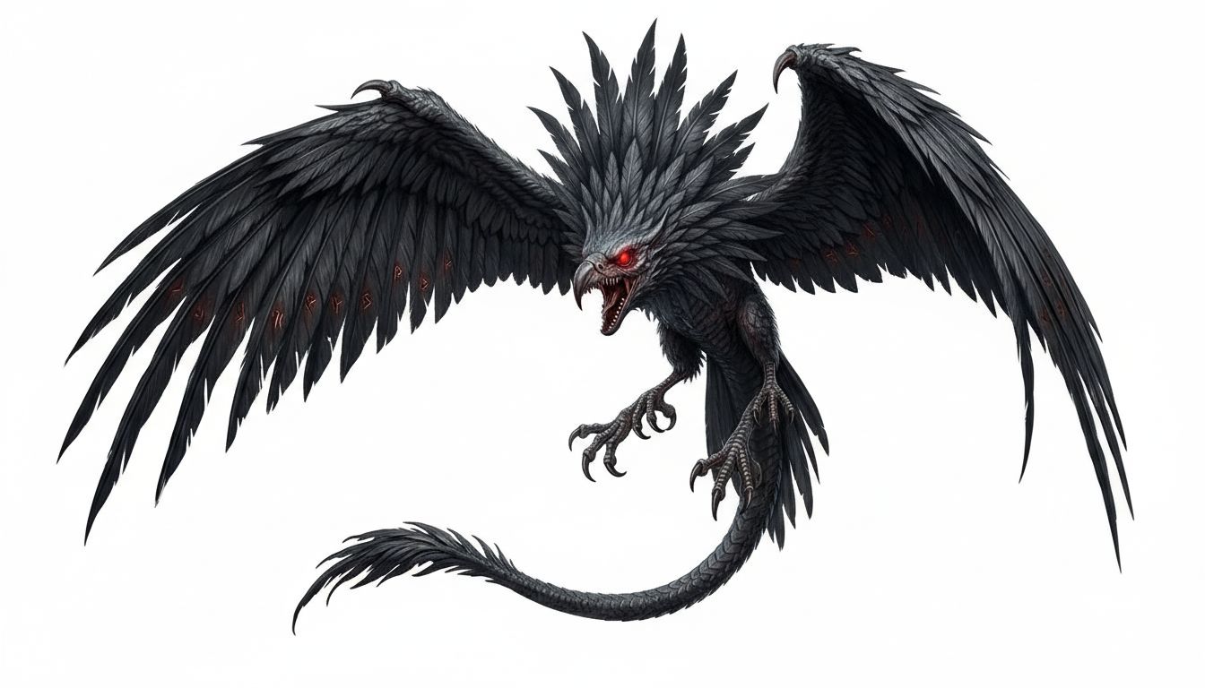 Harrowing Harpy Creature free 3D printable STL