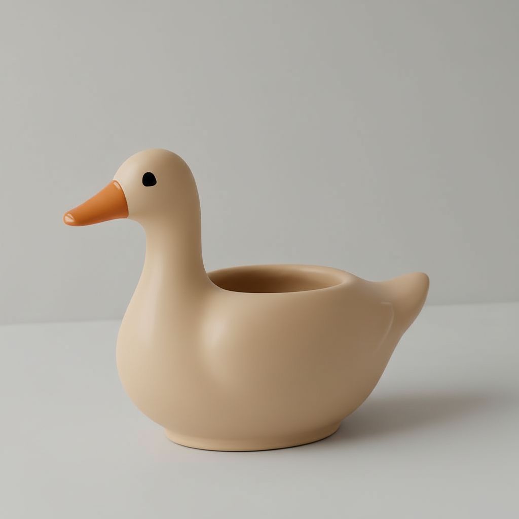 Duck-Shaped Planter free 3D printable STL