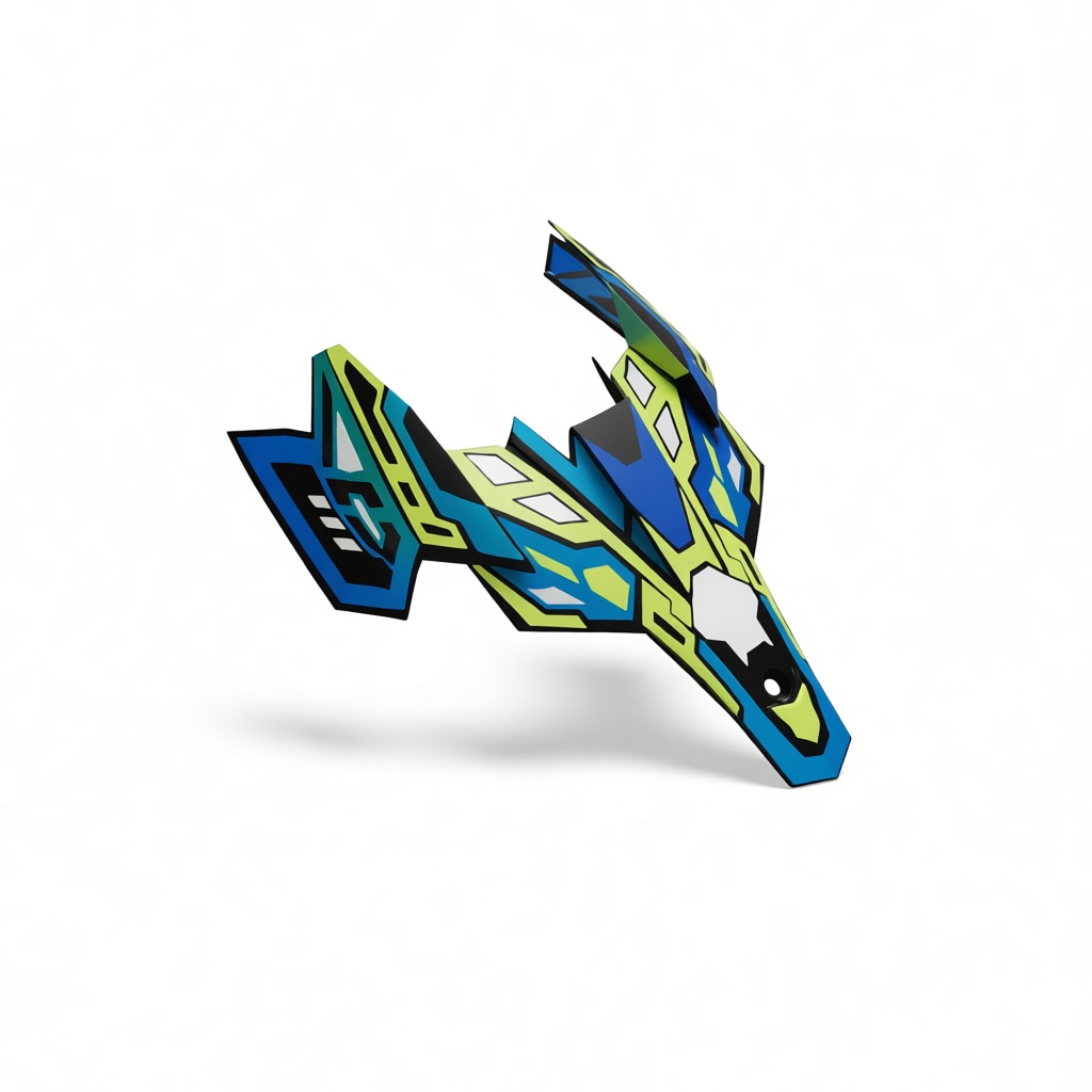 Futuristic Jet Model free 3D printable STL