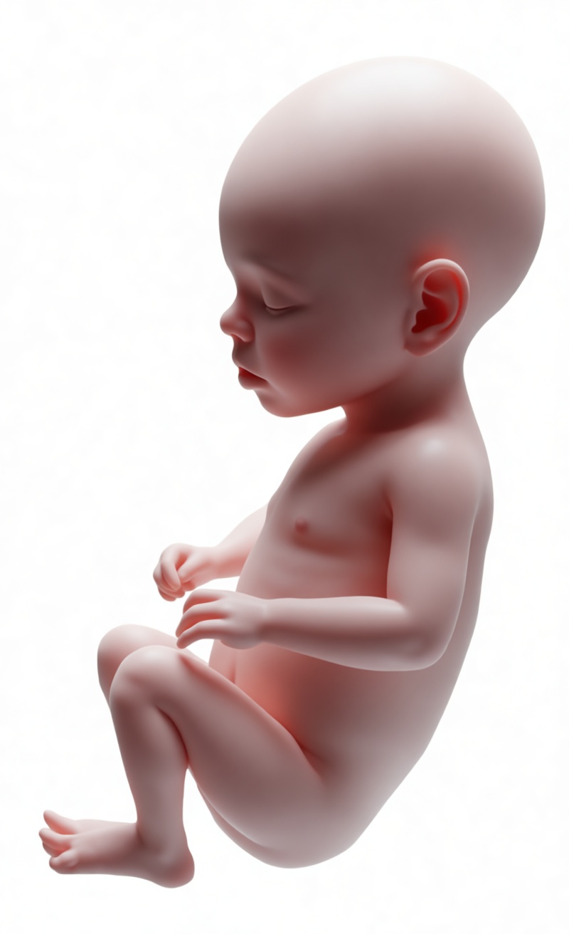 Human Fetus Model free 3D printable STL