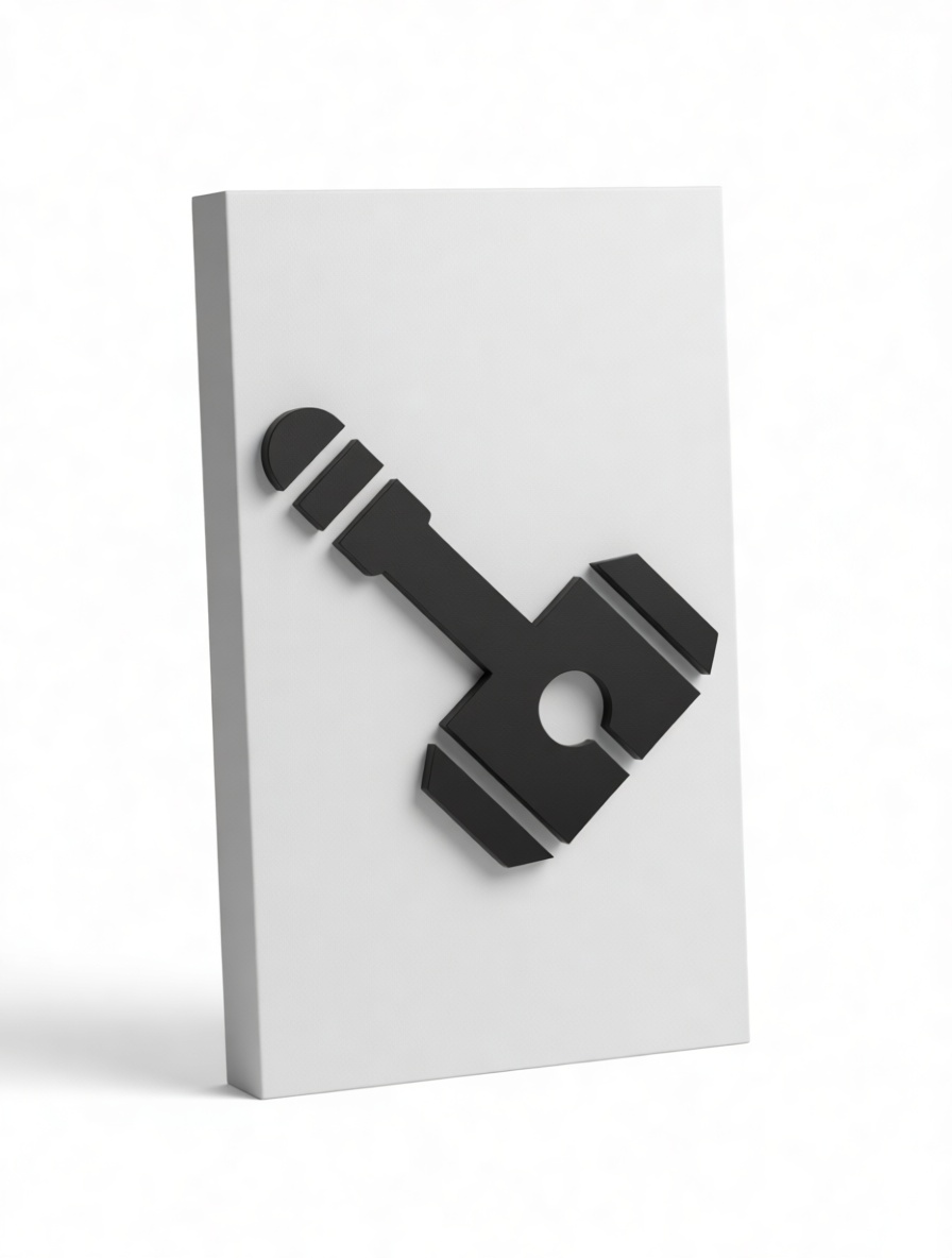 Piston Engine Icon Plaque free 3D printable STL
