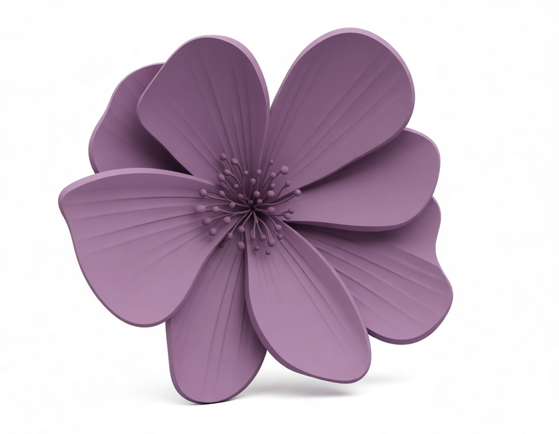 Simple Flower Sculpture free 3D printable STL