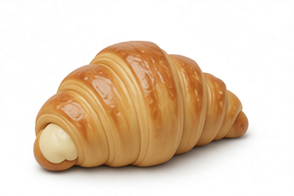 Cream Croissant Model free 3D printable STL